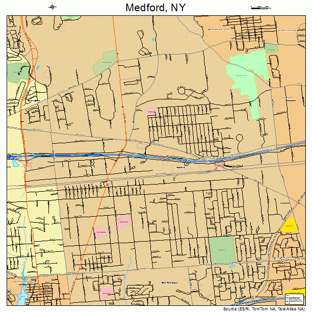 Medford, NY street map