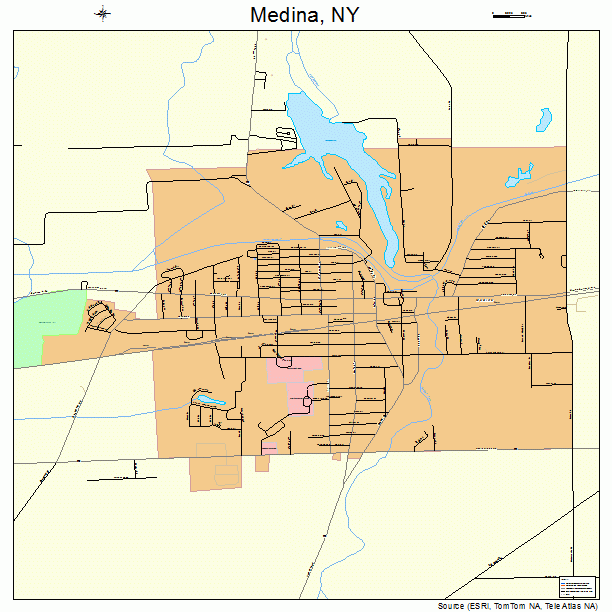 Medina, NY street map