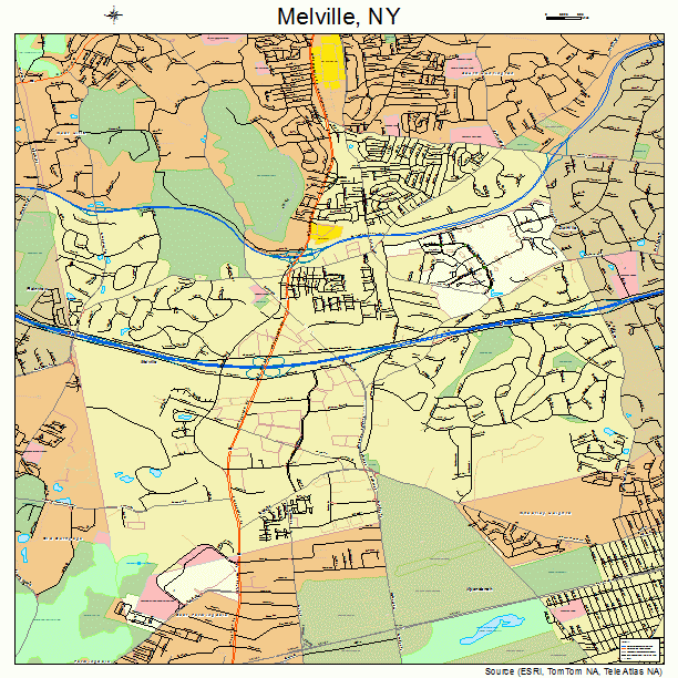 Melville, NY street map