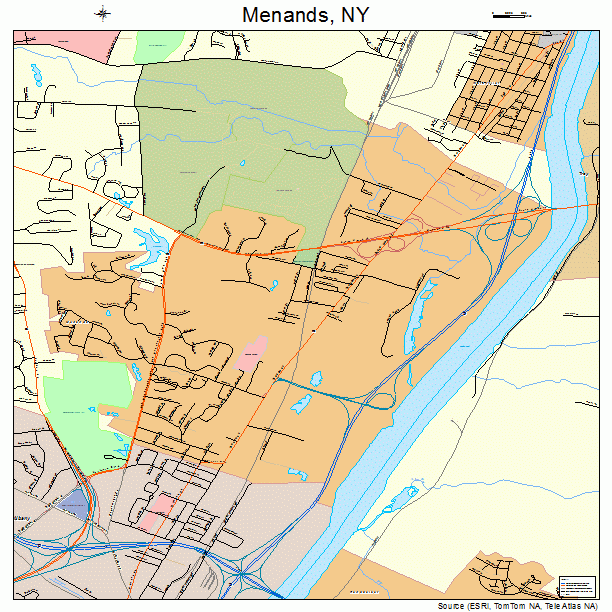 Menands, NY street map