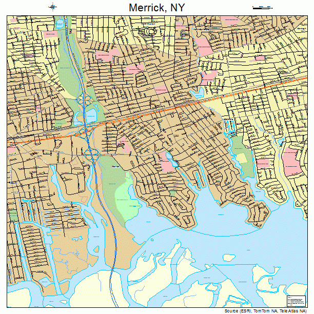 Merrick, NY street map