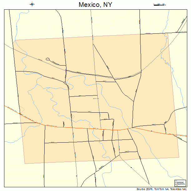 Mexico, NY street map