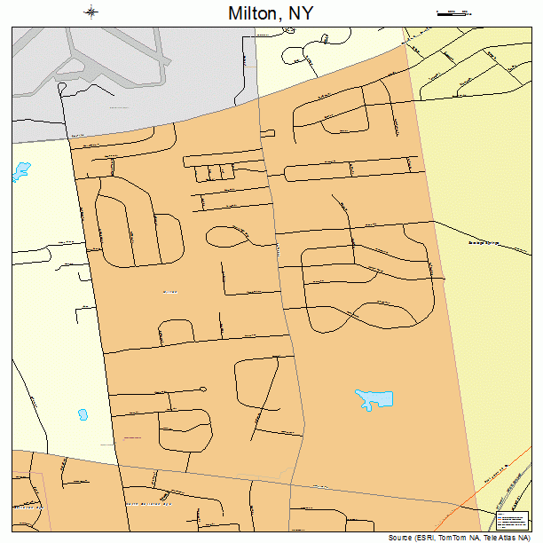 Milton, NY street map