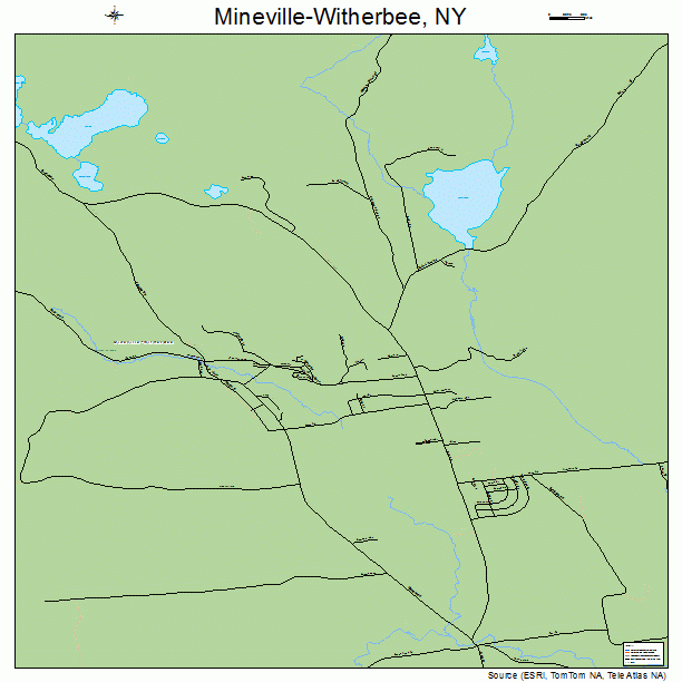 Mineville-Witherbee, NY street map