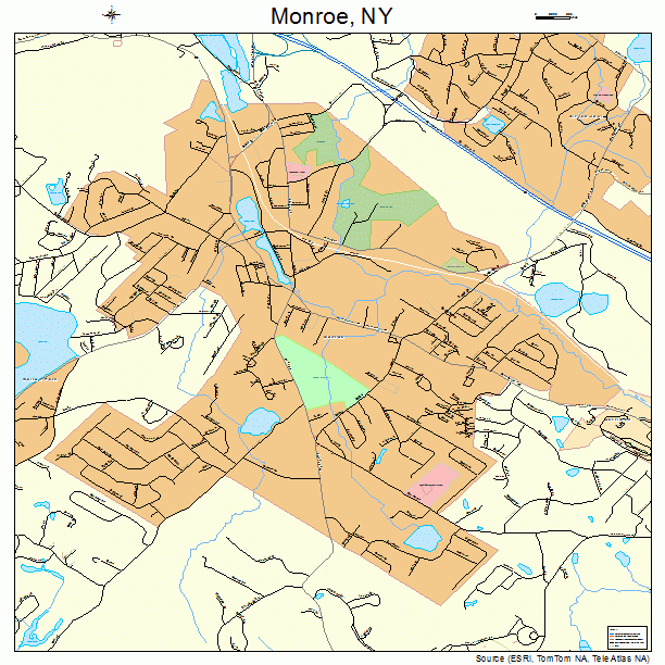 Monroe, NY street map