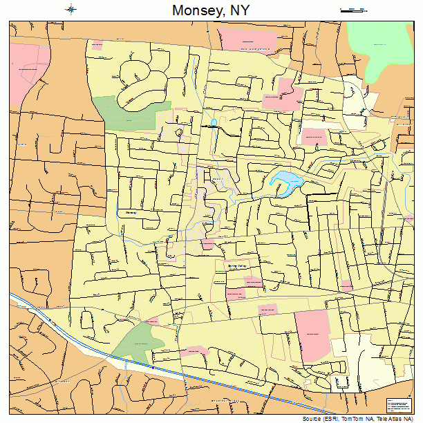 Monsey, NY street map