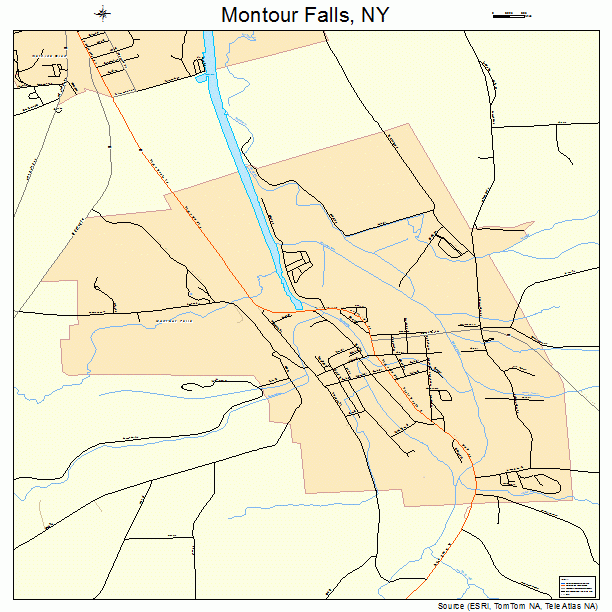 Montour Falls, NY street map