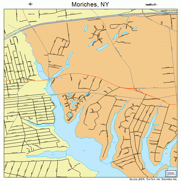 Moriches, NY street map