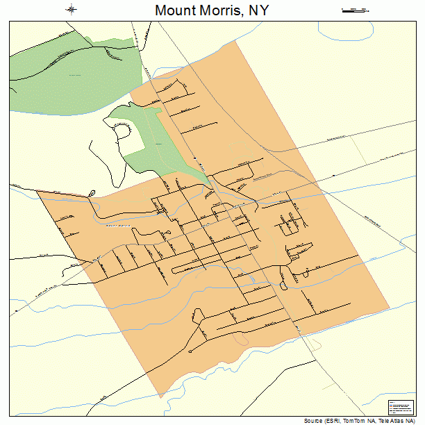 Mount Morris, NY street map