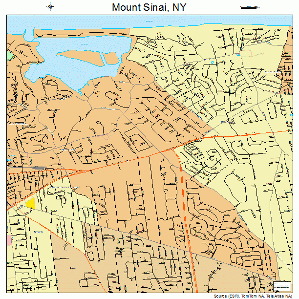 Mount Sinai, NY street map