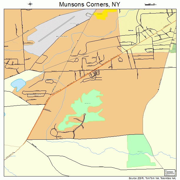 Munsons Corners, NY street map