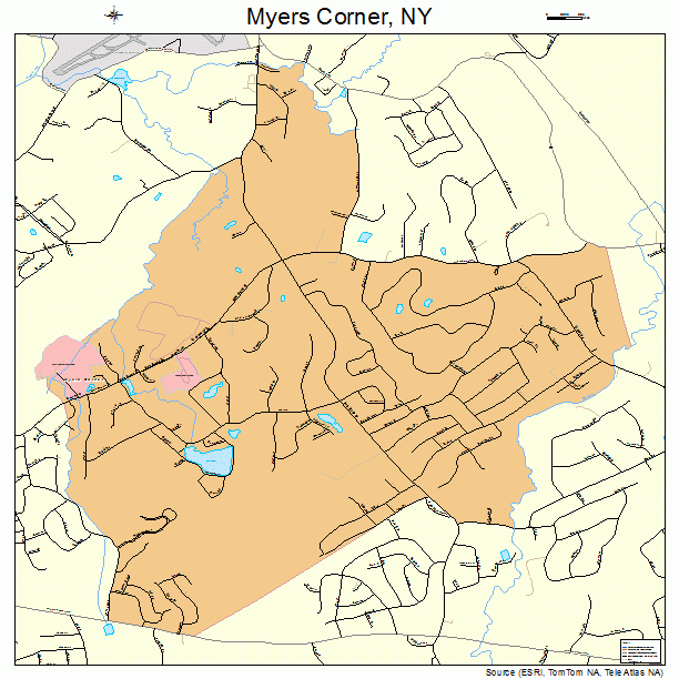 Myers Corner, NY street map