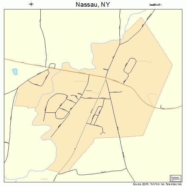 Nassau, NY street map