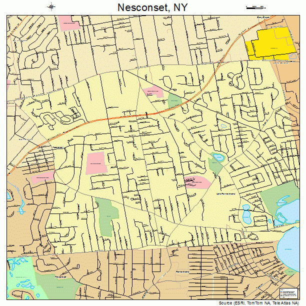 Nesconset, NY street map