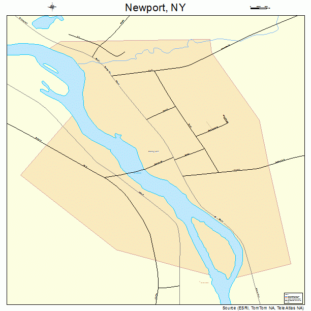 Newport, NY street map