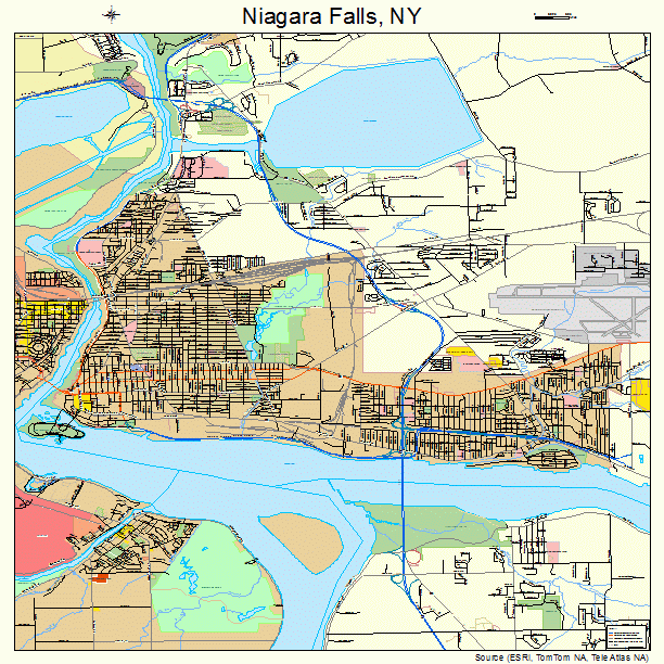 Niagara Falls, NY street map