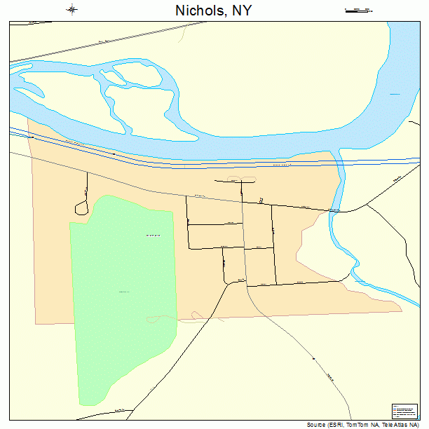 Nichols, NY street map