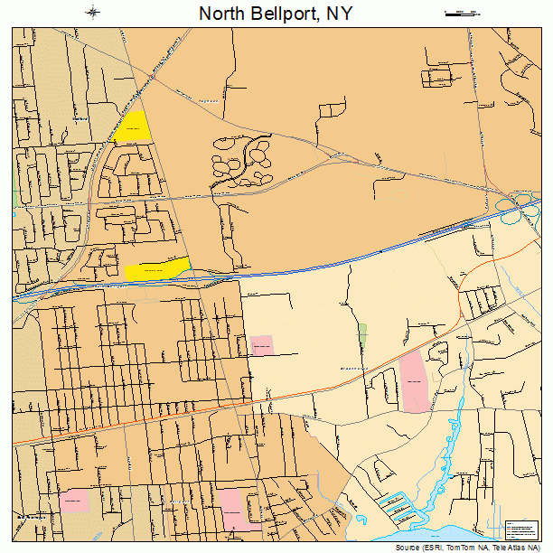 North Bellport, NY street map