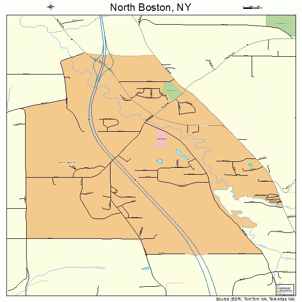 North Boston, NY street map