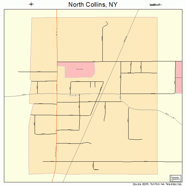 North Collins, NY street map