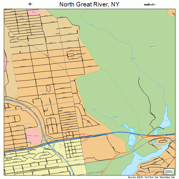 North Great River, NY street map