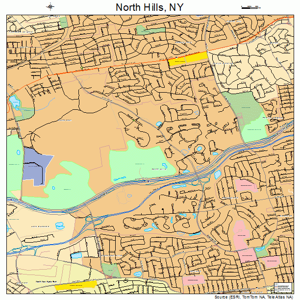 North Hills, NY street map
