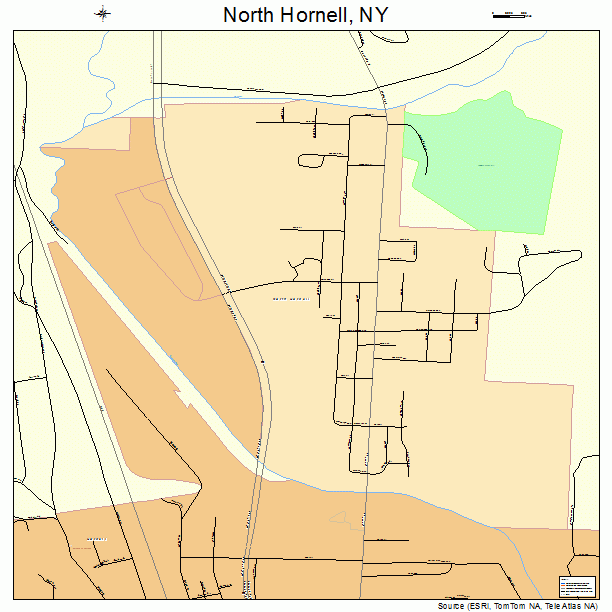North Hornell, NY street map