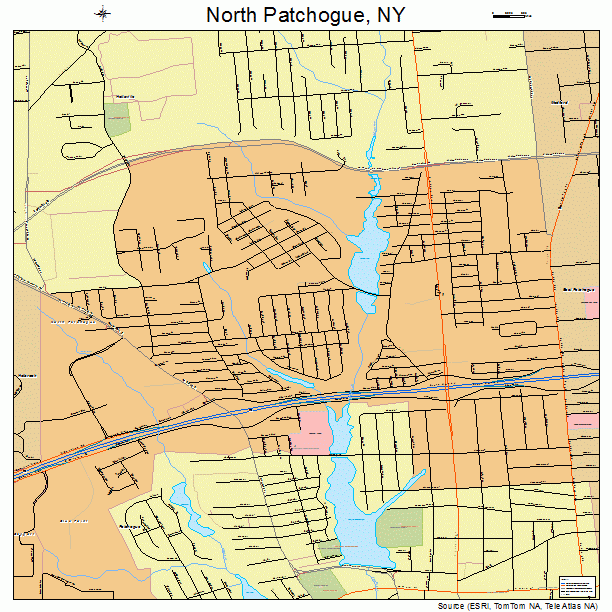 North Patchogue, NY street map