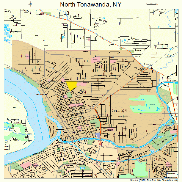 North Tonawanda, NY street map