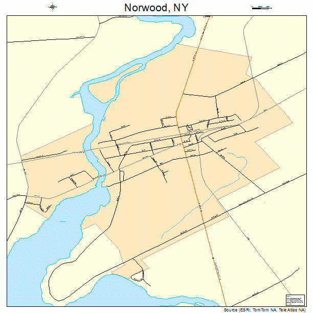 Norwood, NY street map