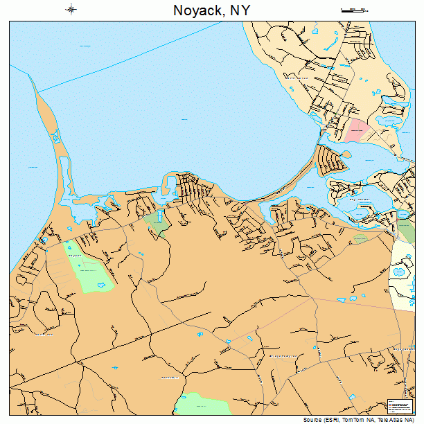 Noyack, NY street map