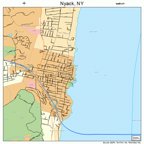 Nyack, NY street map