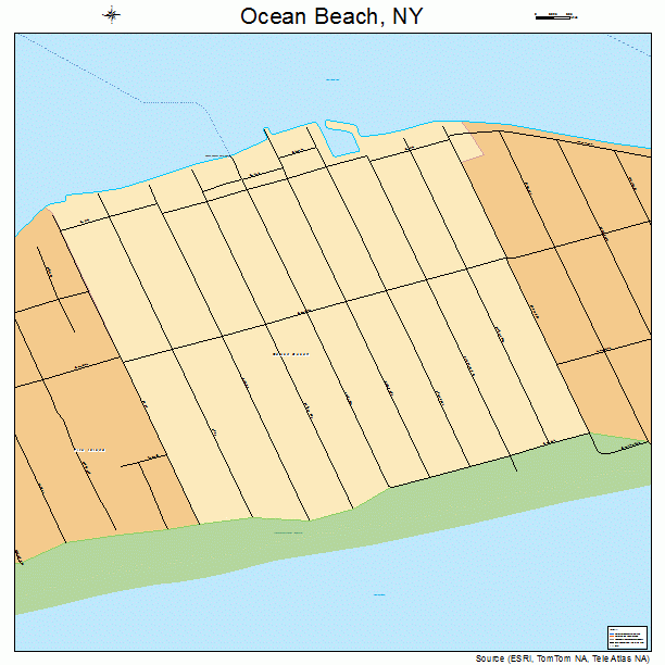 Ocean Beach, NY street map