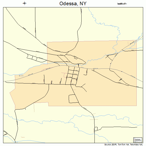 Odessa, NY street map