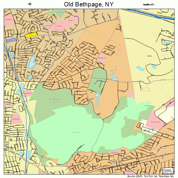 Old Bethpage, NY street map