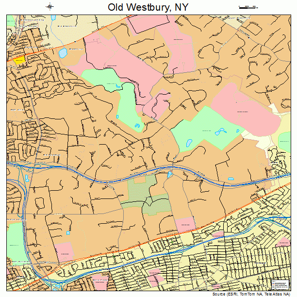 Old Westbury, NY street map