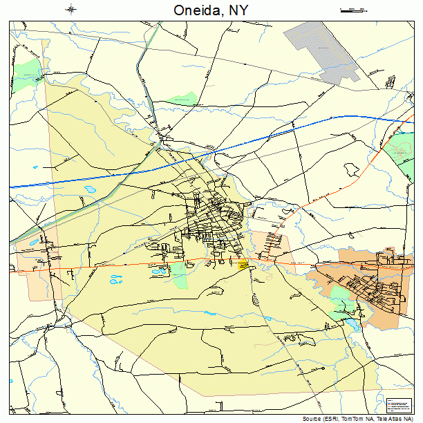 Oneida, NY street map