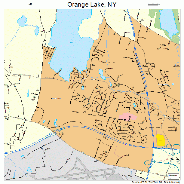 Orange Lake, NY street map