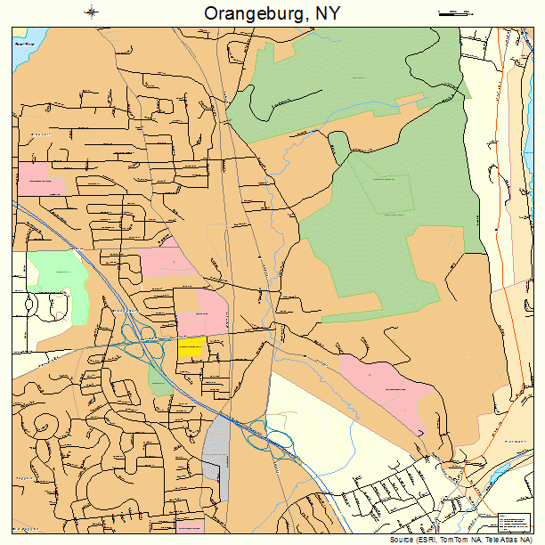 Orangeburg, NY street map