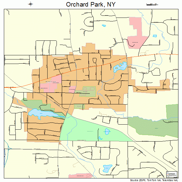 Orchard Park, NY street map