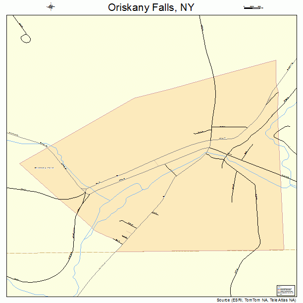 Oriskany Falls, NY street map