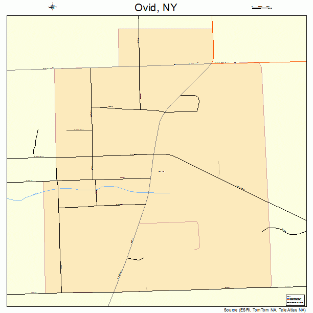 Ovid, NY street map