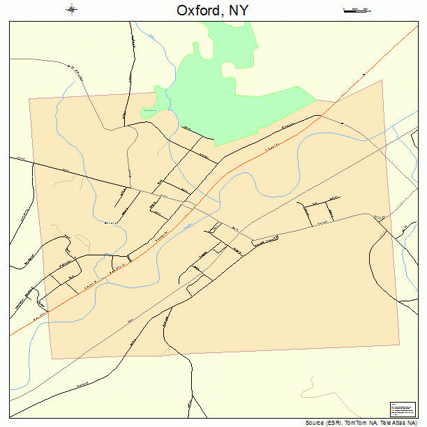 Oxford, NY street map