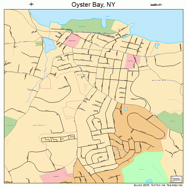 Oyster Bay, NY street map