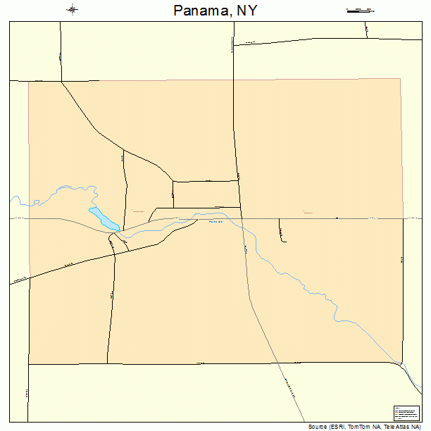 Panama, NY street map