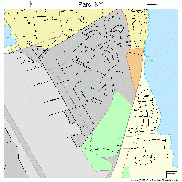 Parc, NY street map