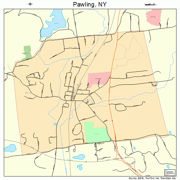 Pawling, NY street map