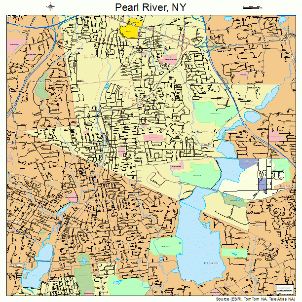 Pearl River, NY street map