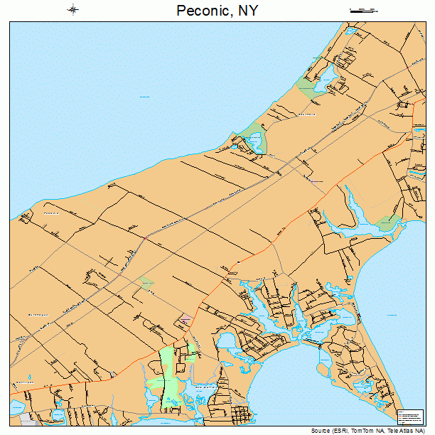 Peconic, NY street map