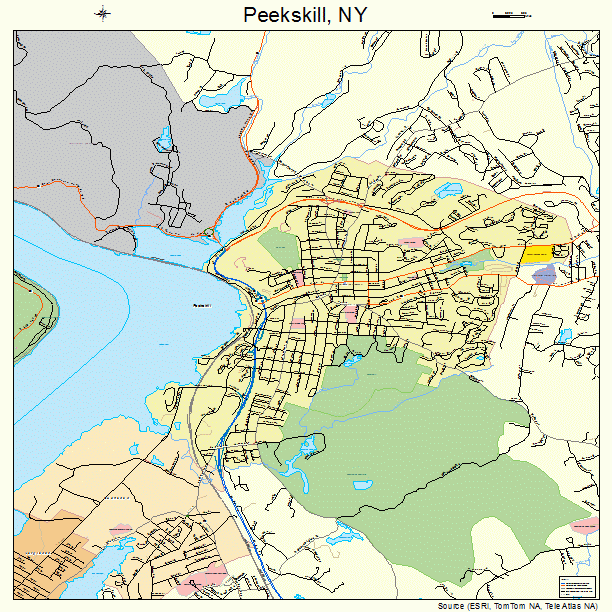 Peekskill, NY street map